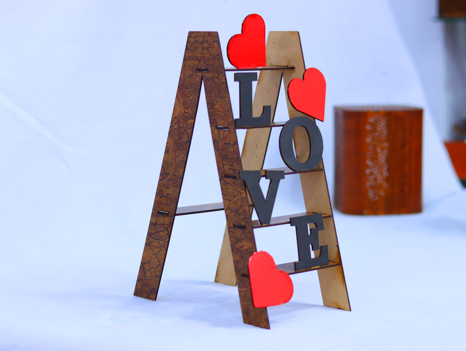 Laser Cut Love Stand 3mm Free Vector