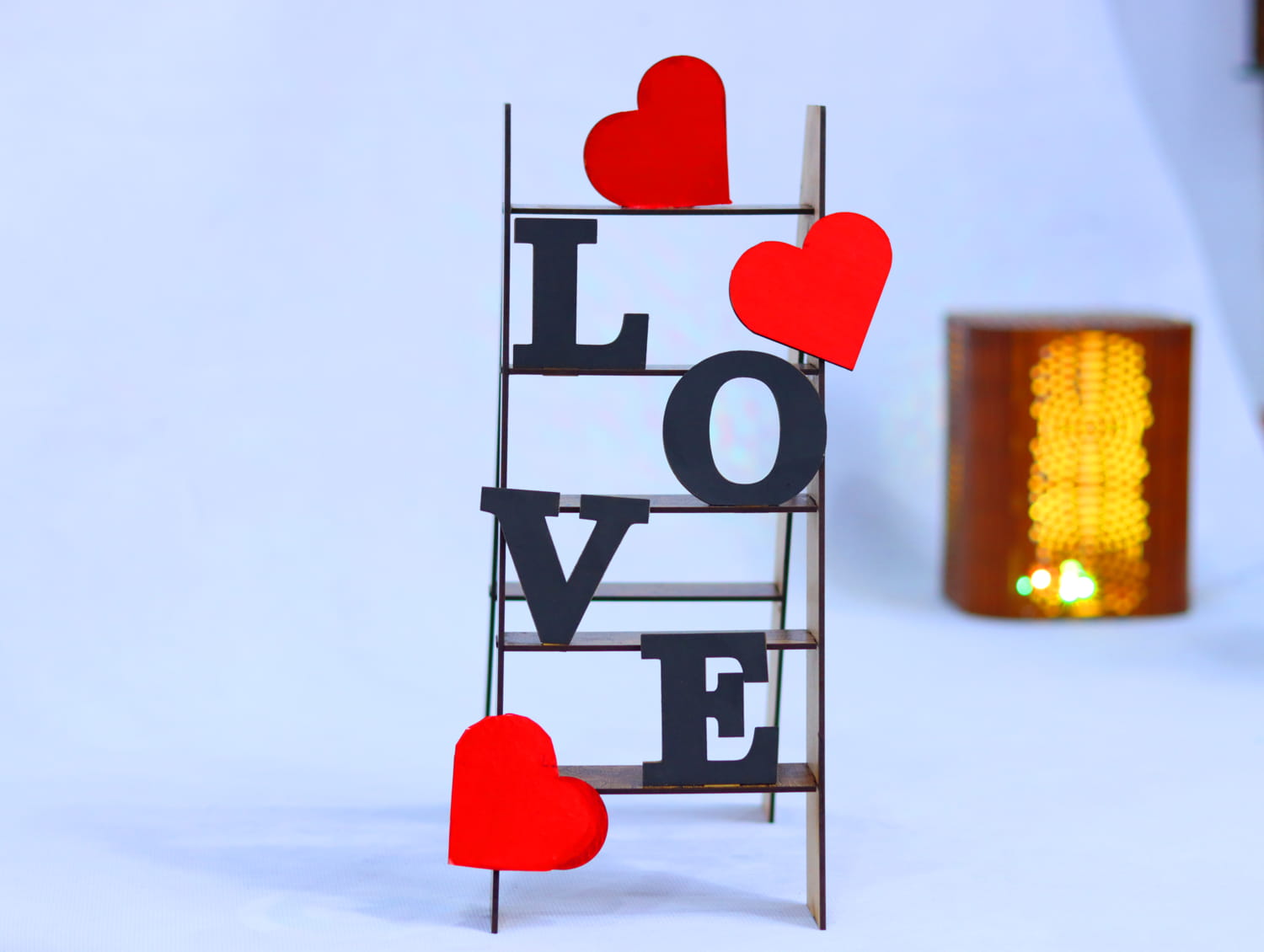 Laser Cut Love Stand 3mm Free Vector