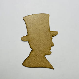 Laser Cut Unfinished Wood Abraham Lincoln Cutout Free Vector