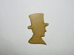 Laser Cut Unfinished Wood Abraham Lincoln Cutout Free Vector