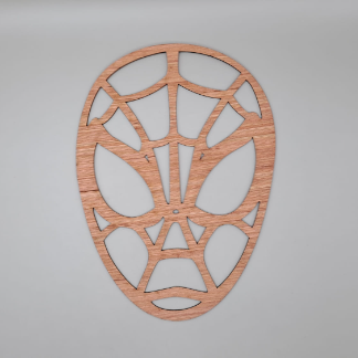 Laser Cut Spider Man Mask Halloween Decor Free Vector