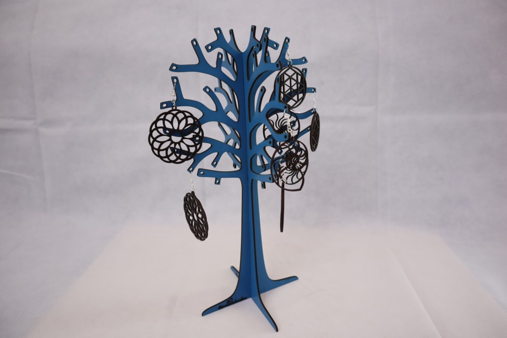 Laser Cut Jewelry Stand 6mm DXF File