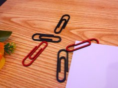 Laser Cut Wooden Paper Clips DXF File