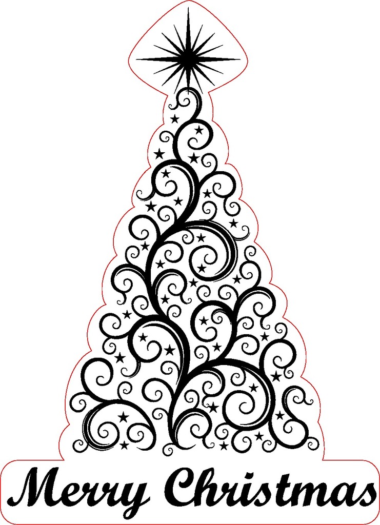 Laser Cut Acrylic Christmas Tree SVG File