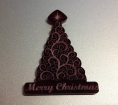 Laser Cut Acrylic Christmas Tree SVG File