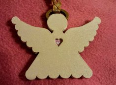 Laser Cut Angel Ornament SVG File