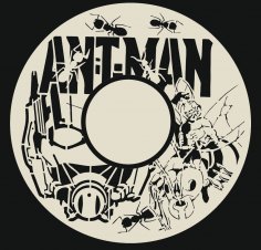 Horloge murale Ant Man découpée au laser