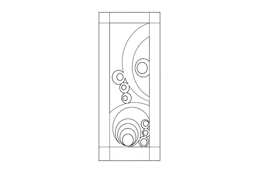 Файл dxf дизайна двери воздушного шара