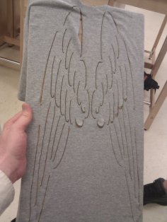 Laser Cut Angel Wing Shirt