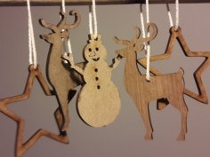 Laser Cut Christmas Decoration 2