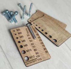 Laser Cut Screw Measuring Device