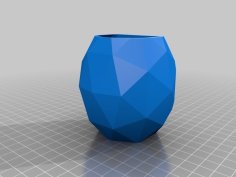 Low-Poly Pineapple Succulent Planter 3D Printer Model