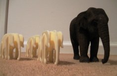 Laser Cut Elephant Table Ornament