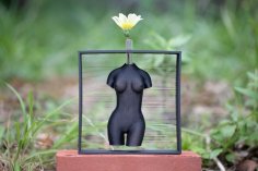 Floating Beauty, A Single Flower Vase 3D Printer Model