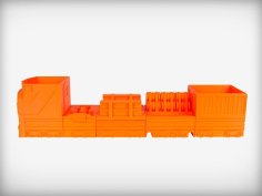 Tidy Traincars 3D Printer Model