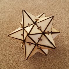 Laser Cut Small Stellated Dodecahedron