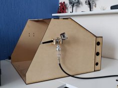 Laser Cut Spray Booth For Airbrush DIY