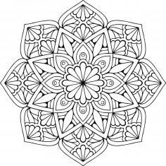 Mandala Floral Free Vector