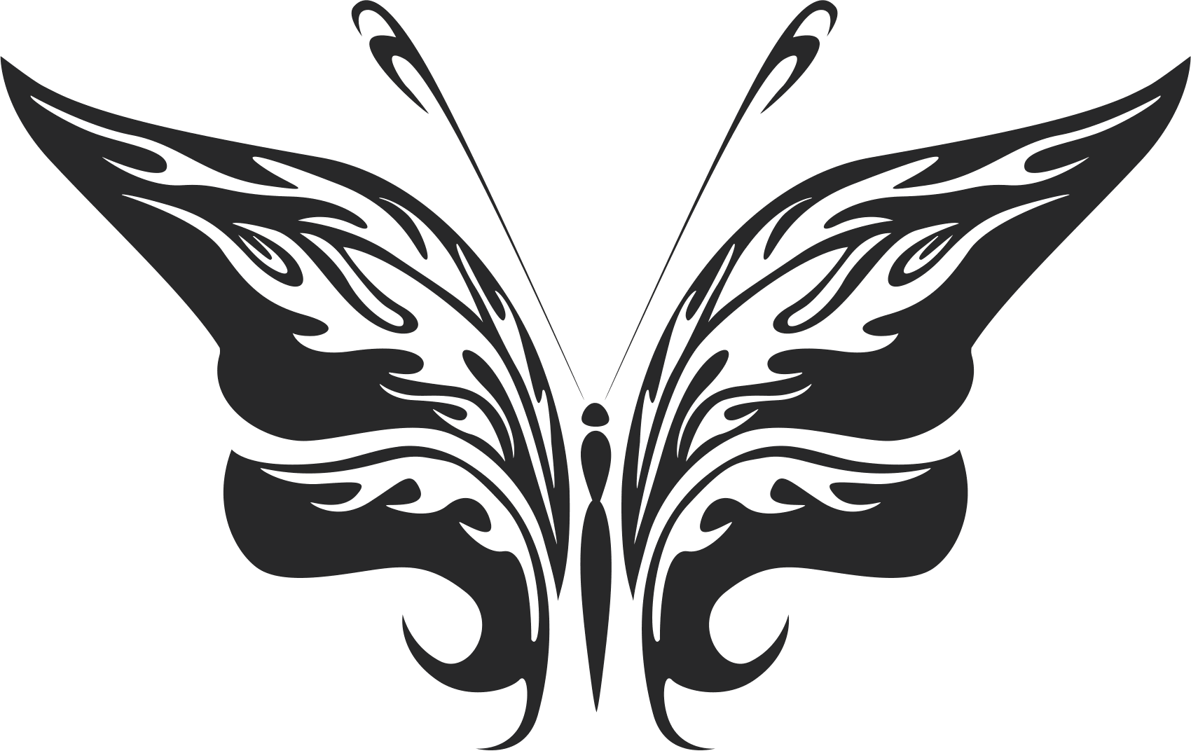 Вектор племенной бабочки 25