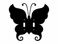 File dxf Butterfly 2 Switch Plate