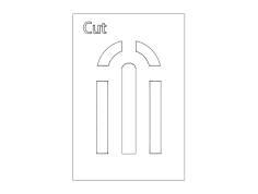 Door Design Arcs dxf File