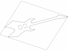 Plik dxf Gitara 2