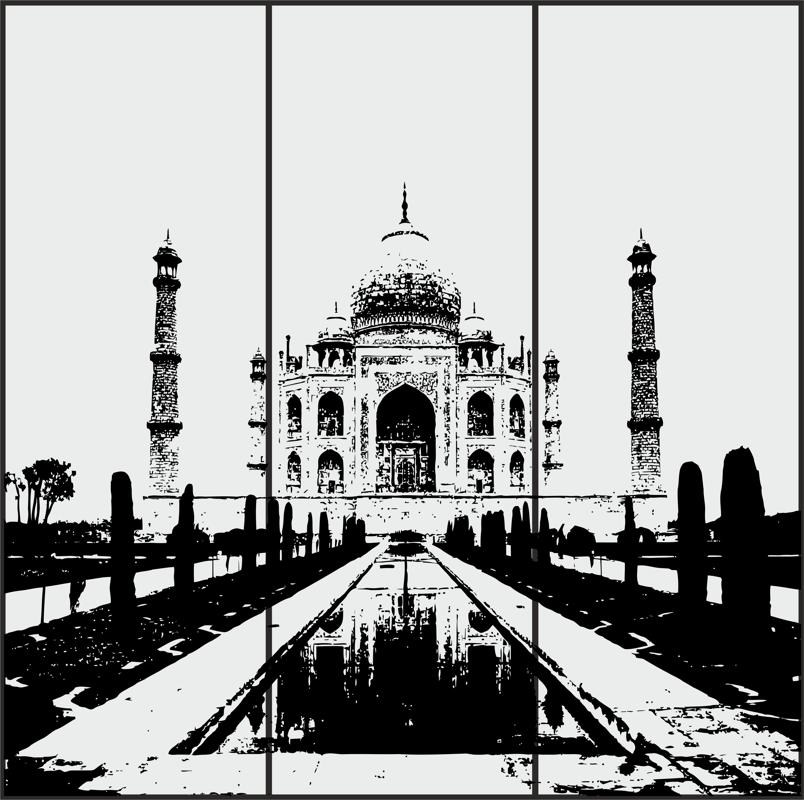 Sandstrahlendes Design Taj Mahal