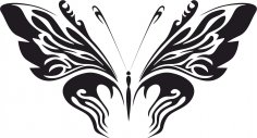 Butterfly Sticker Vector Free Vector