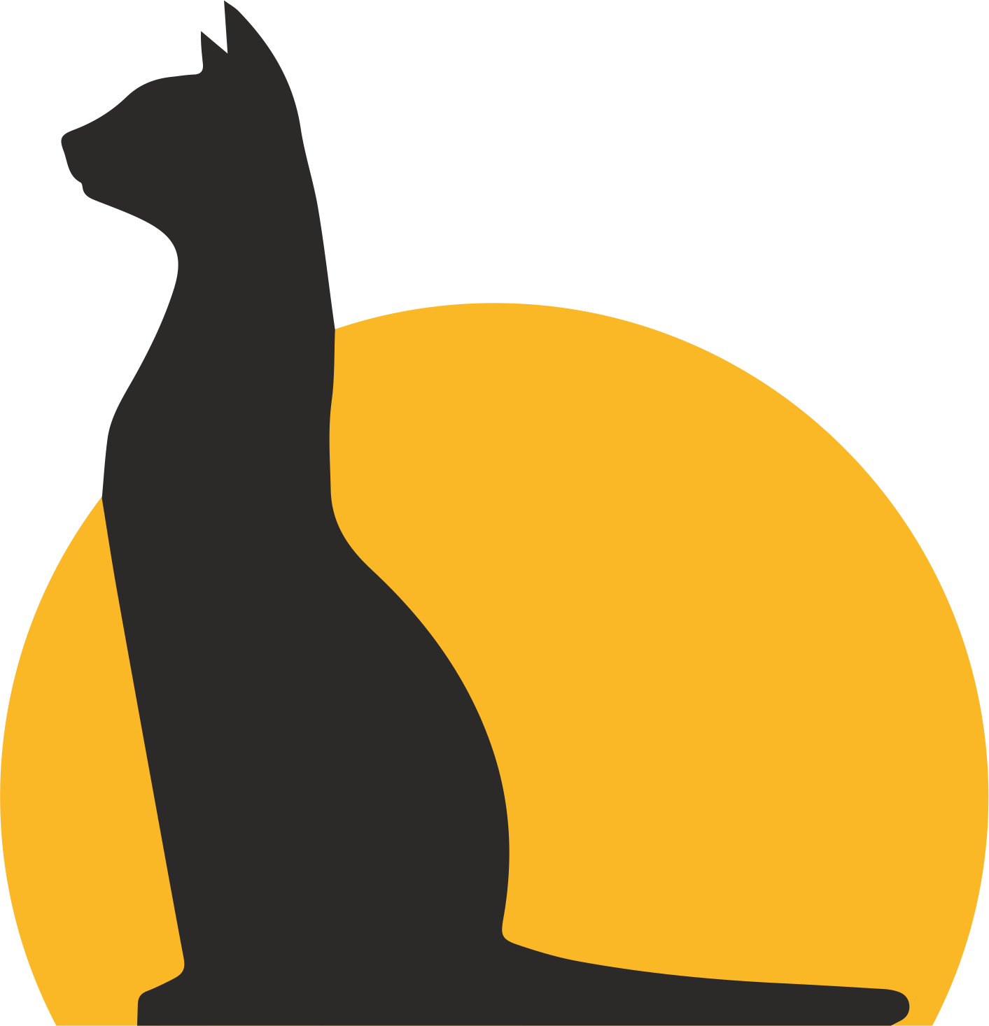 TV-2-Logo-Katze ohne Randvektor