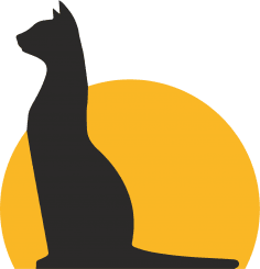 TV-2 Logo gatto senza confine vettore