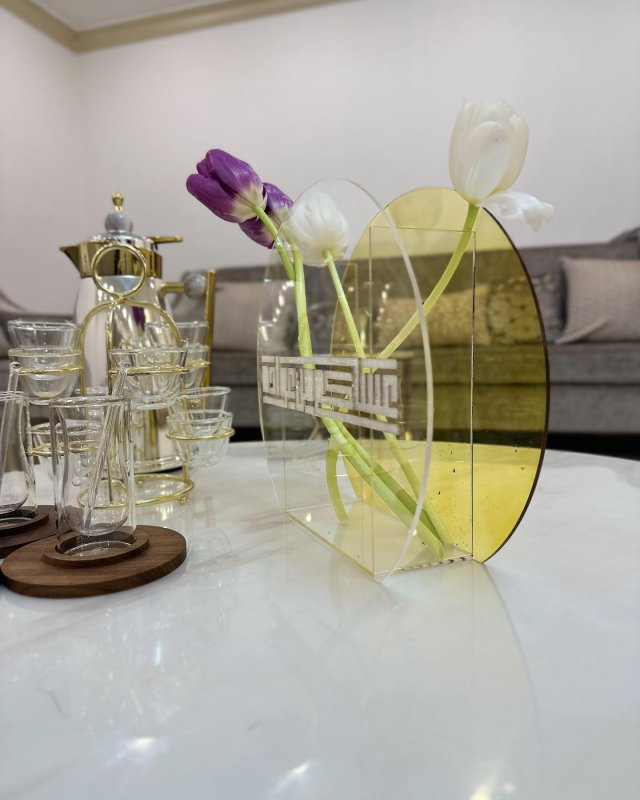 Laser Cut Acrylic Vase