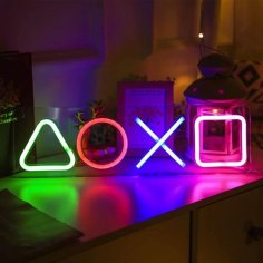 Laser Cut Playstation Neon Sign