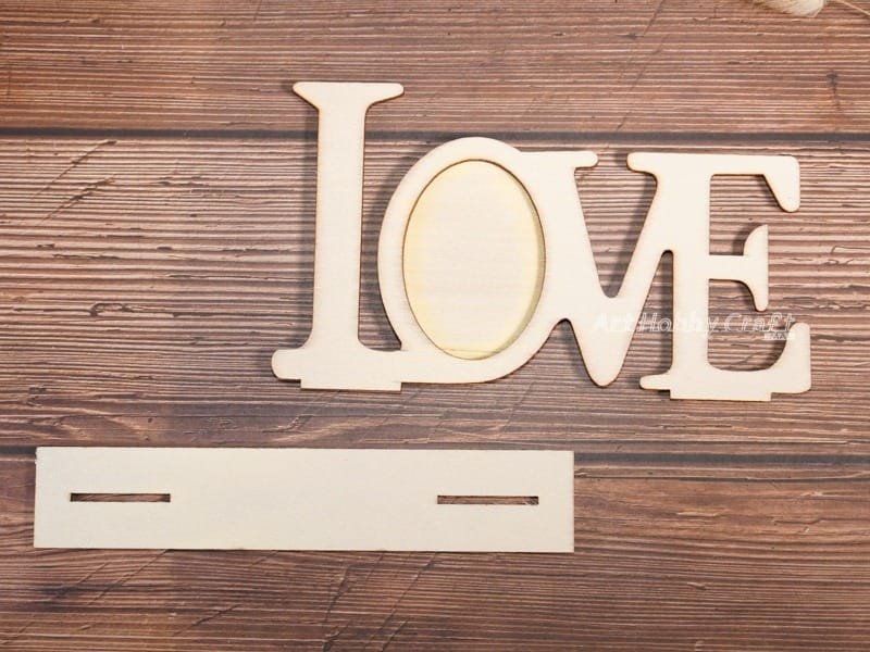 Laser Cut Wooden Love Shaped Wedding Photo Frame – Valentine Photo Frame