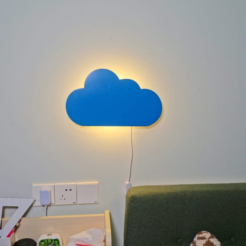 Laser Cut Cloud Shaped Wall Lamp – Kids Room Lamp Light