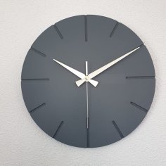 Laser Cut Modern Minimalist Wall Clock