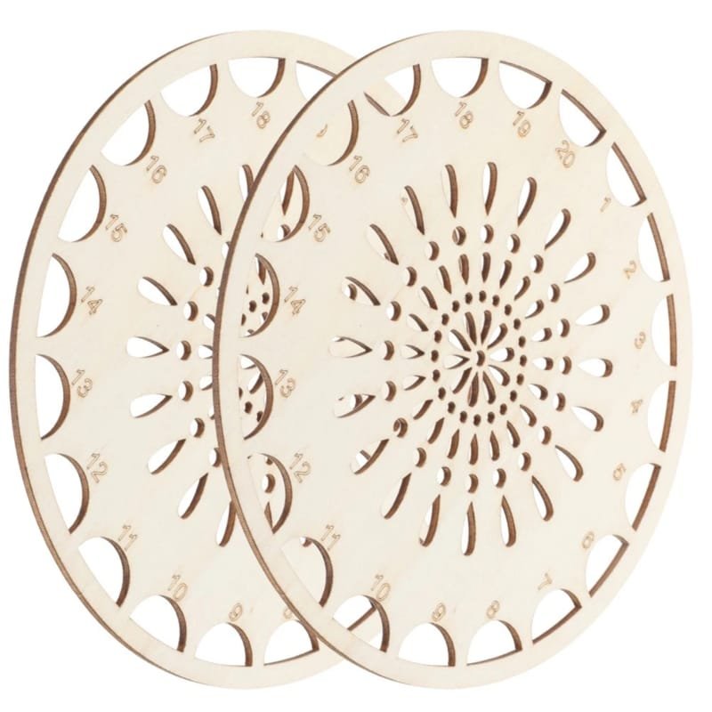 Laser Cut Wooden Thread Winding Plate Organizer for Embroidery Sewing Accessory