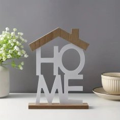 Laser Cut Home Letter House Shaped Decor