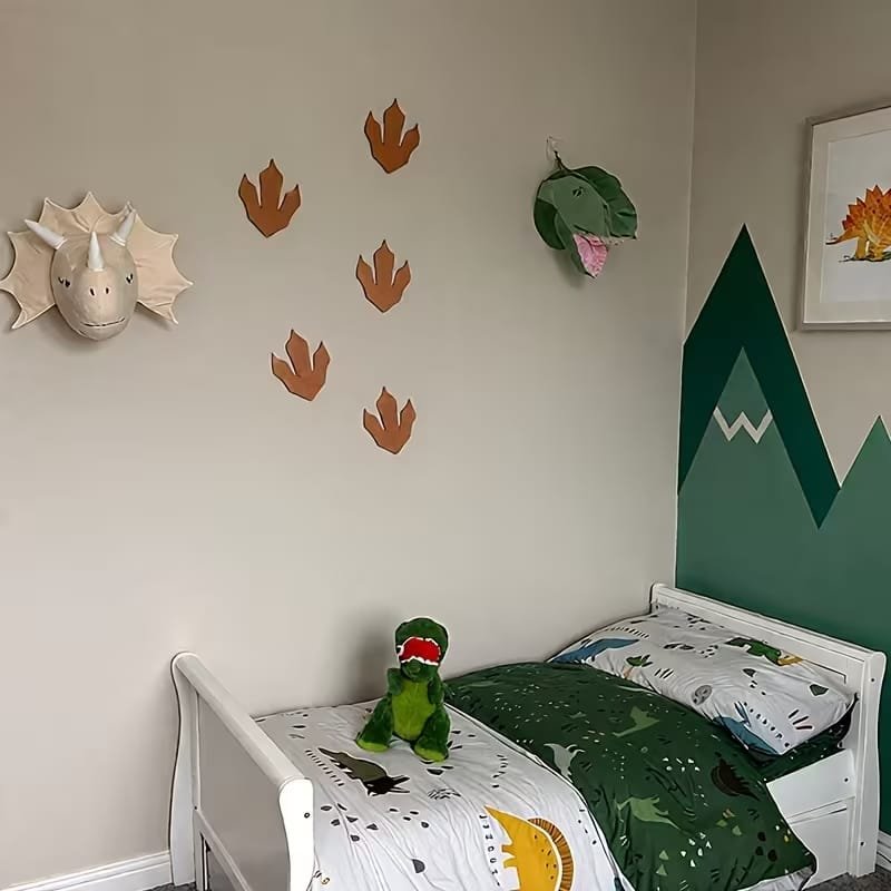 Laser Cut Wooden Dinosaur Footprints Dinosaur Wall Decor