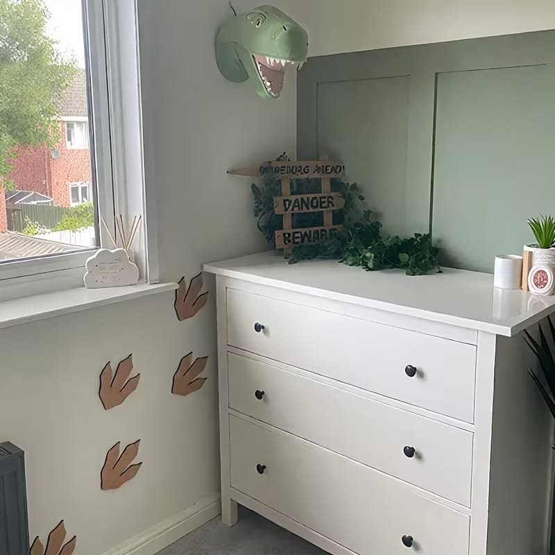 Laser Cut Wooden Dinosaur Footprints Dinosaur Wall Decor