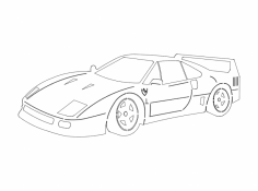 Ferrari (3) dxf File