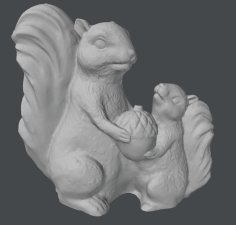 Two Squirrels 3D Printer Model