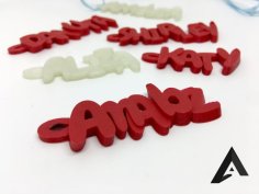 Amabz | Fully Customizable Iamburny’s Keyring Generator 3D Printer Model