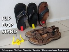 Flip Flops (Jandals / Thongs / Sandals) Stand 3D Printer Model