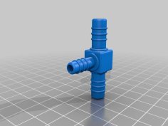 Water Hose Adapter 2 X 8mm To 1 X 6mm 3D Printer Model