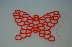 Special Valentine’s Day Butterfly Of Hearts Necklace Keychain Hanger 3D Printer Model