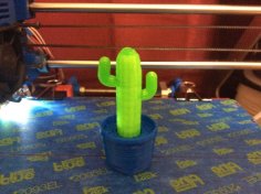 Cactus Plant 3D Printer Model