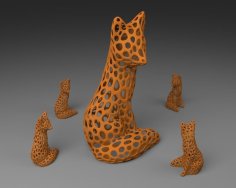 Fox – Voronoi Style 3D Printer Model