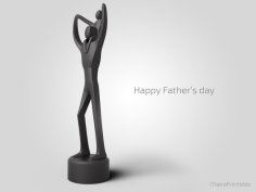 Fathers Day Sculpture 3D Printer Model