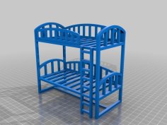 Bunk Bed For Doll 3D Printer Model