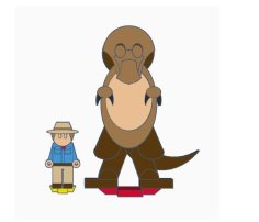 Flatminis Continued – Tyrannosaurus 3D Printer Model